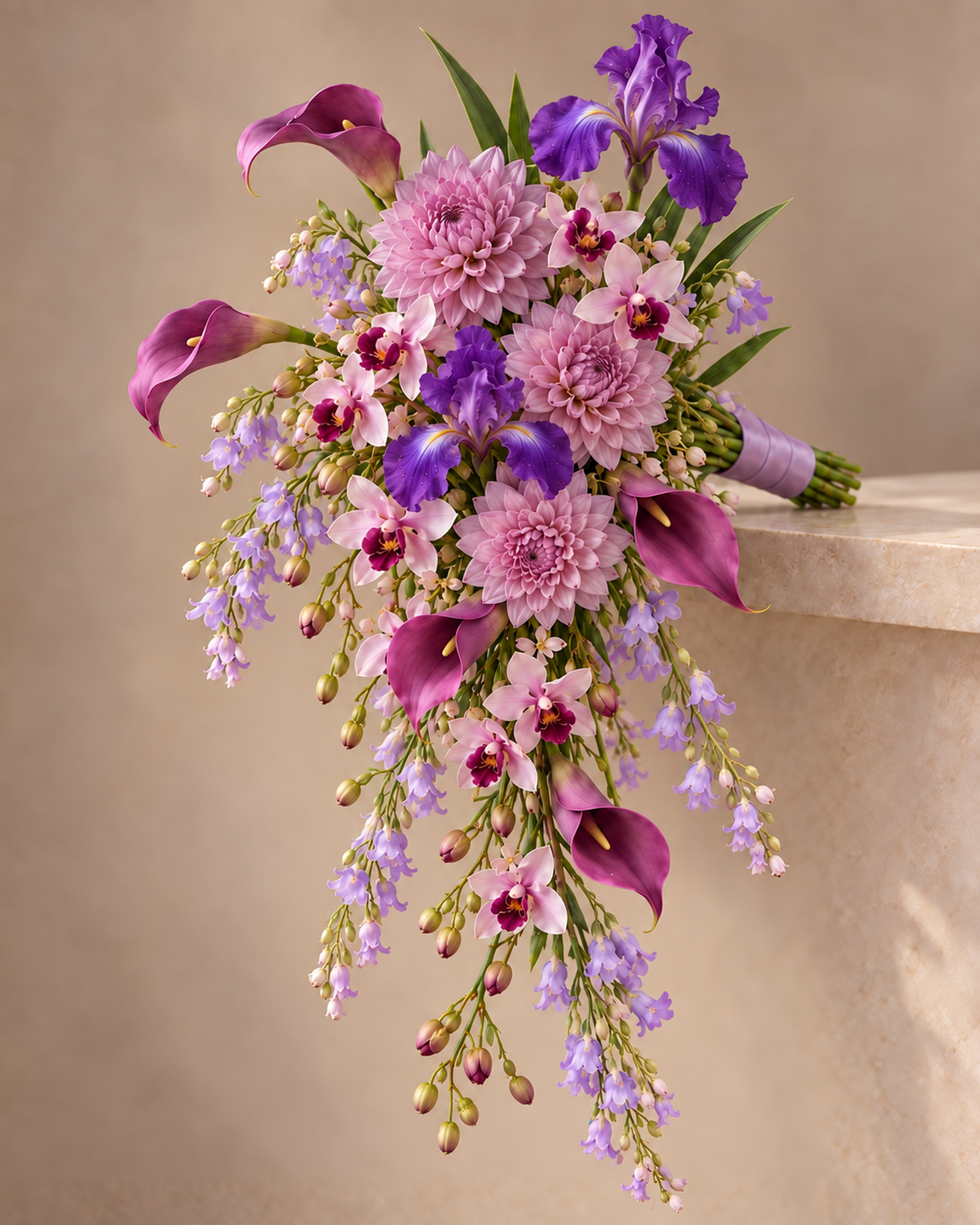 Purple & Violet wedding flowers